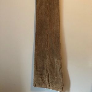 Giorgio Armani straight leg beige corduroy slacks